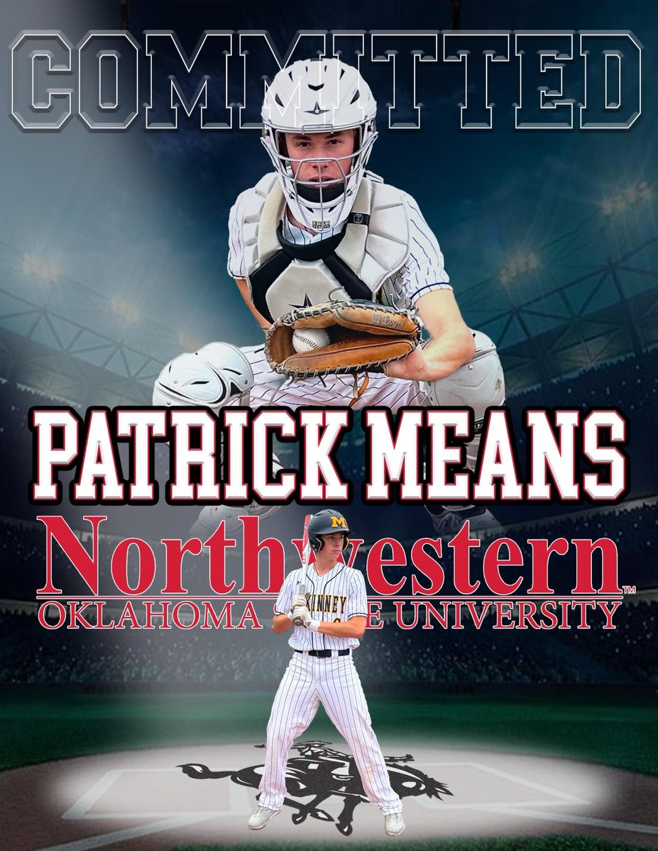BaseballFactory's tweet photo. Congratulations to BF Player Development alumni
Patrick Means 2024 Catcher on his commitment to Northwestern Oklahoma State University!
Very well deserved and we are excited for him!
#FactoryWay
#BFPlayerDevelopment https://t.co/tCCtDG6jui