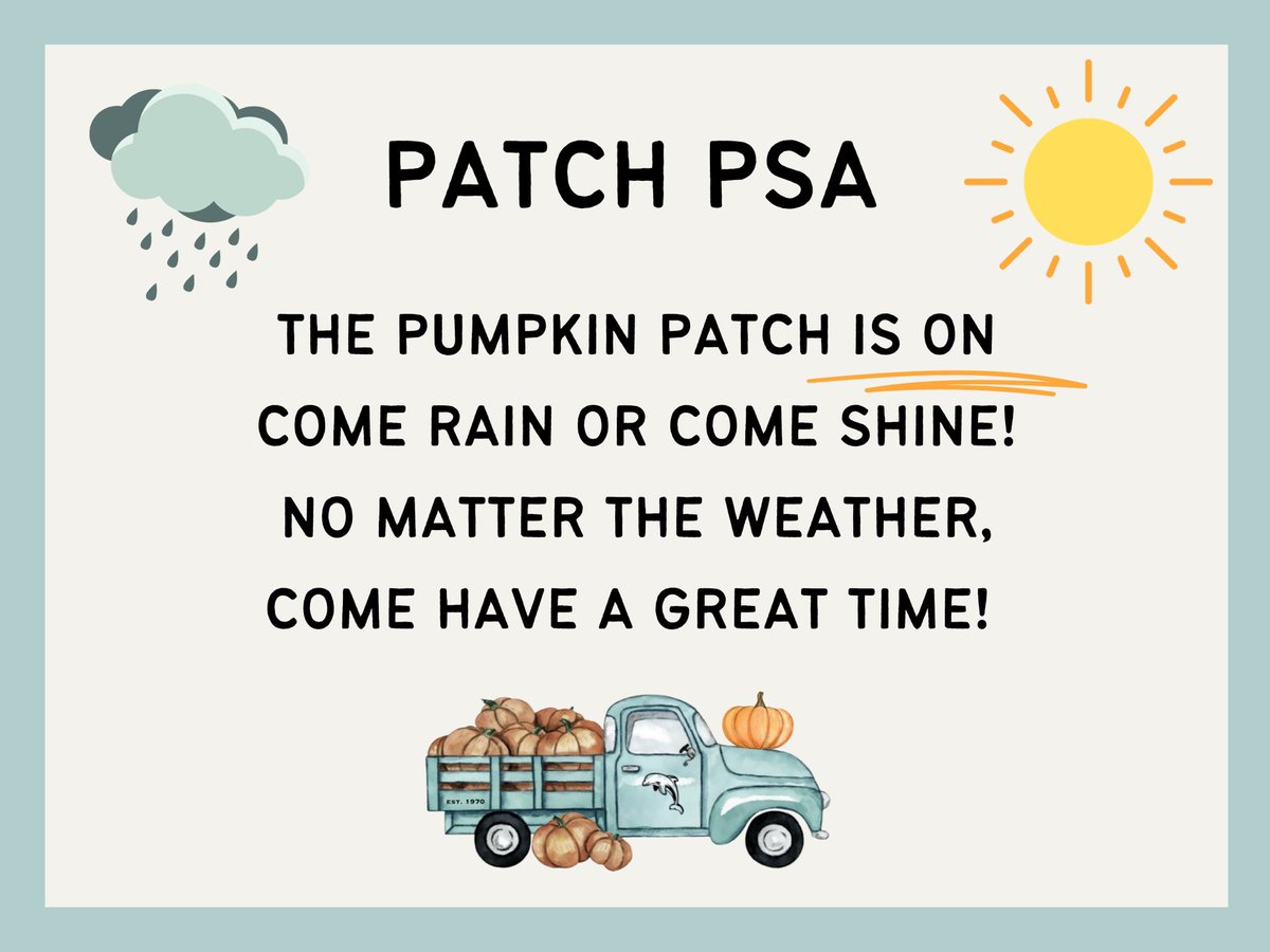 The OGS Pumpkin Patch is still on! We have indoor and tented outdoor events plenty of ways to stay dry! Don’t waste another weekend inside! 
Come hear the vocal stylings of Greenwich A Cappella too! <a href="/GreenwichCTOFS/">Town of Greenwich CT</a> <a href="/GPSDistrict/">Greenwich Public Schools</a> <a href="/INGreenwich_CT/">IN Greenwich</a> <a href="/OG_Association/">Old Greenwich Association</a>