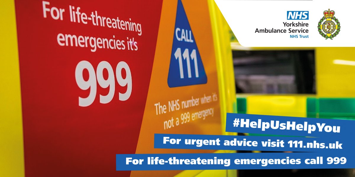 As we see @YorksAmbulance increase in demand we are constantly working with @MyiED @LeedsHospitals to ensure the hospital handovers are maintained supporting patients care. Please help us help you. #HALO #YASHALO #LeedsHALO #hospitalhandover #winterpressures #helpushelpyou