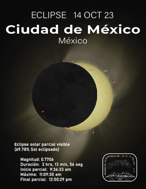 JulianBecerril's tweet photo. Falta poco para que comience el #EclipseSolar en la #CDMX. Recuerda que es importante seguir las recomendaciones para observarlo de forma segura y no sufrir daños permanentes en la vista.

https://t.co/aTNMgNbhYn

#Eclipse #EclipseAnularSolar #AnilloDeFuego #EclipseSinRiesgos https://t.co/yvktWBgp9r