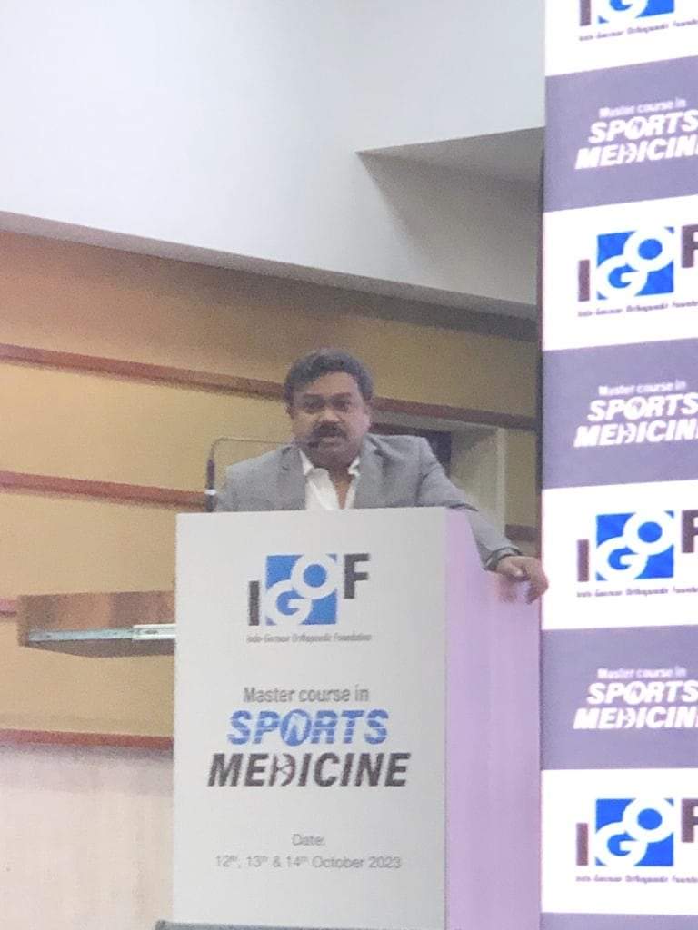 DrSubair_Khan's tweet photo. It was a great honour to present a session on "Multiligamentous injury ACL/PCL/MCL/medial meniscus root primary repair" and "Double Row Rotator Cuff Repair" at the esteemed #IGOF Indo-German Orthopaedic Foundation conference at MIOT on March 13 and 14. https://t.co/xYS1C127r1
