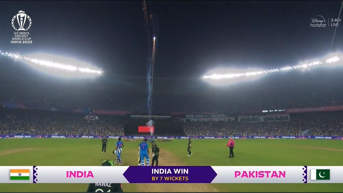 dhananjay_munde's tweet photo. Congratulations #TeamIndia on a very dominating and convincing win over #PakistanCricketTeam in the #WorldCup2023 .... 
We are proud of you guys! All the very best for rest of the series. 
#IndVsPak https://t.co/hrGFhIYK5f