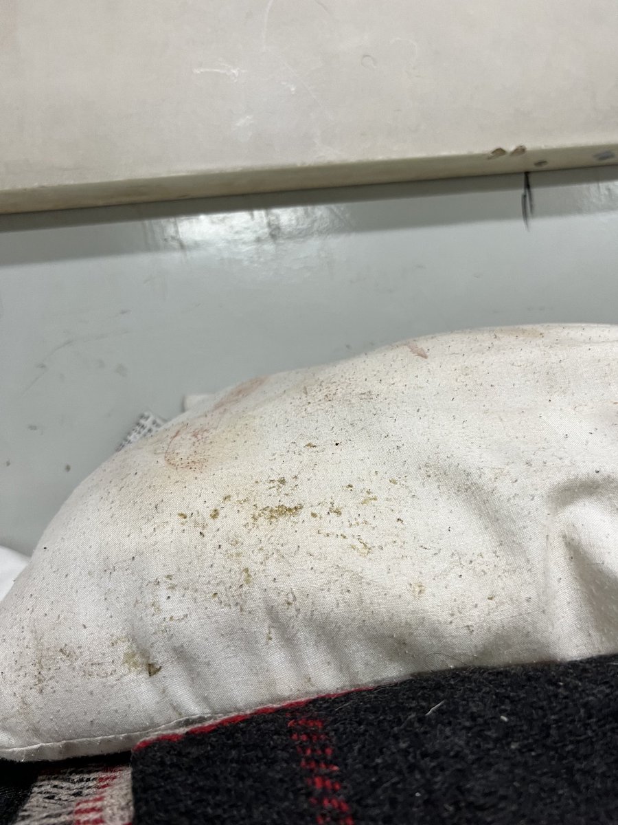 AslamSafwan's tweet photo. ⁦@IRCTCofficial⁩ Kriya Yoga express , condition of pillow 😞 https://t.co/QGbZZaTLQQ