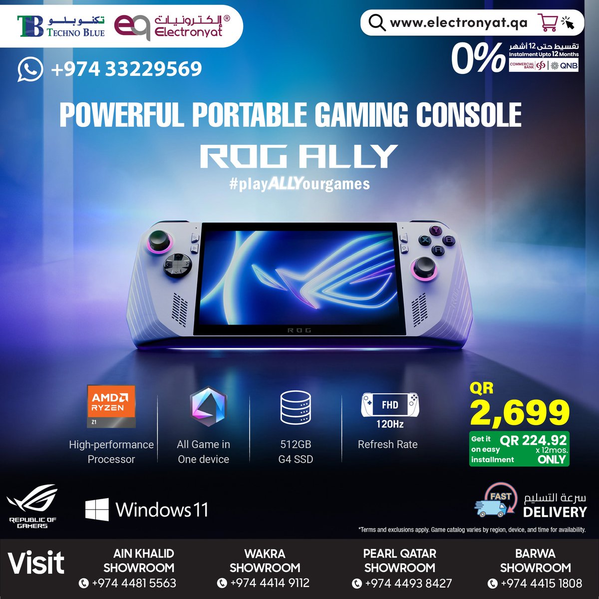 WoWDealsQatar's tweet image. Special Offer on Portable Gaming Console by Techno Blue from 9 to 16 Oct.

عرض خاص على أجهزة الألعاب المحمولة من تكنو بلو في الفترة من 9 وحتي 16 أكتوبر.

 🔗Link (wowdeals.me/c/55920)

 #TechnoBlue #تكنو_بلو