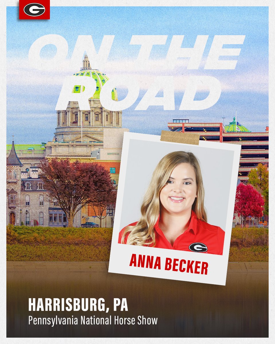 UGAEquestrian's tweet photo. 🐎🚗🌆

Coach Becker is on the road to Harrisburg, Pa. for the Pennsylvania National Horse Show!

#GoDawgs | #ALLIN https://t.co/wgZZf1nomv