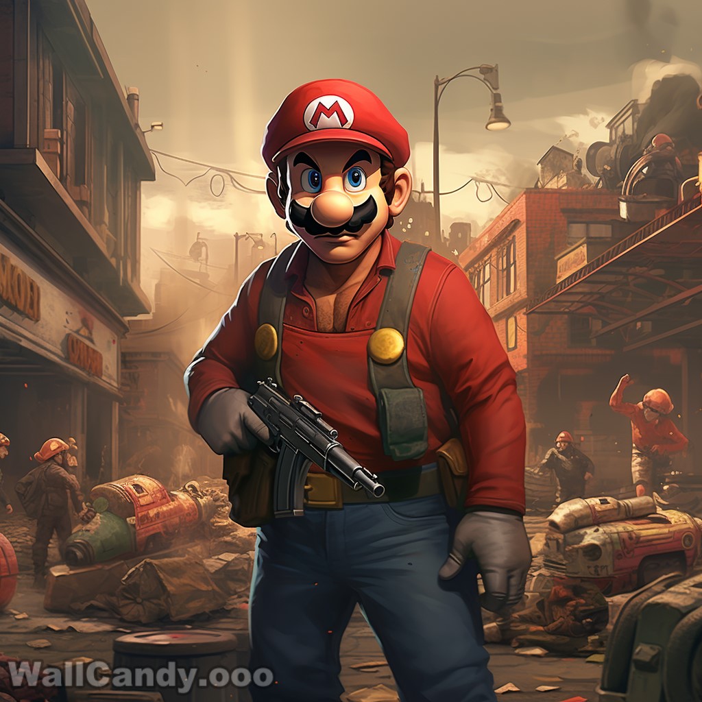 WallCandyOOO's tweet photo. What if Mario was the hero in the next Grand Theft Auto?

#funny #SuperMario #GTA #Mario #GrandTheftAuto #Nintendo #ai #art #midjourney #midjourneyai #aiart #digitalart #aiartcommunity #digitalillustration #artist #aiartwork #midjourneyart #digitalpainting https://t.co/TRn7yLaar6