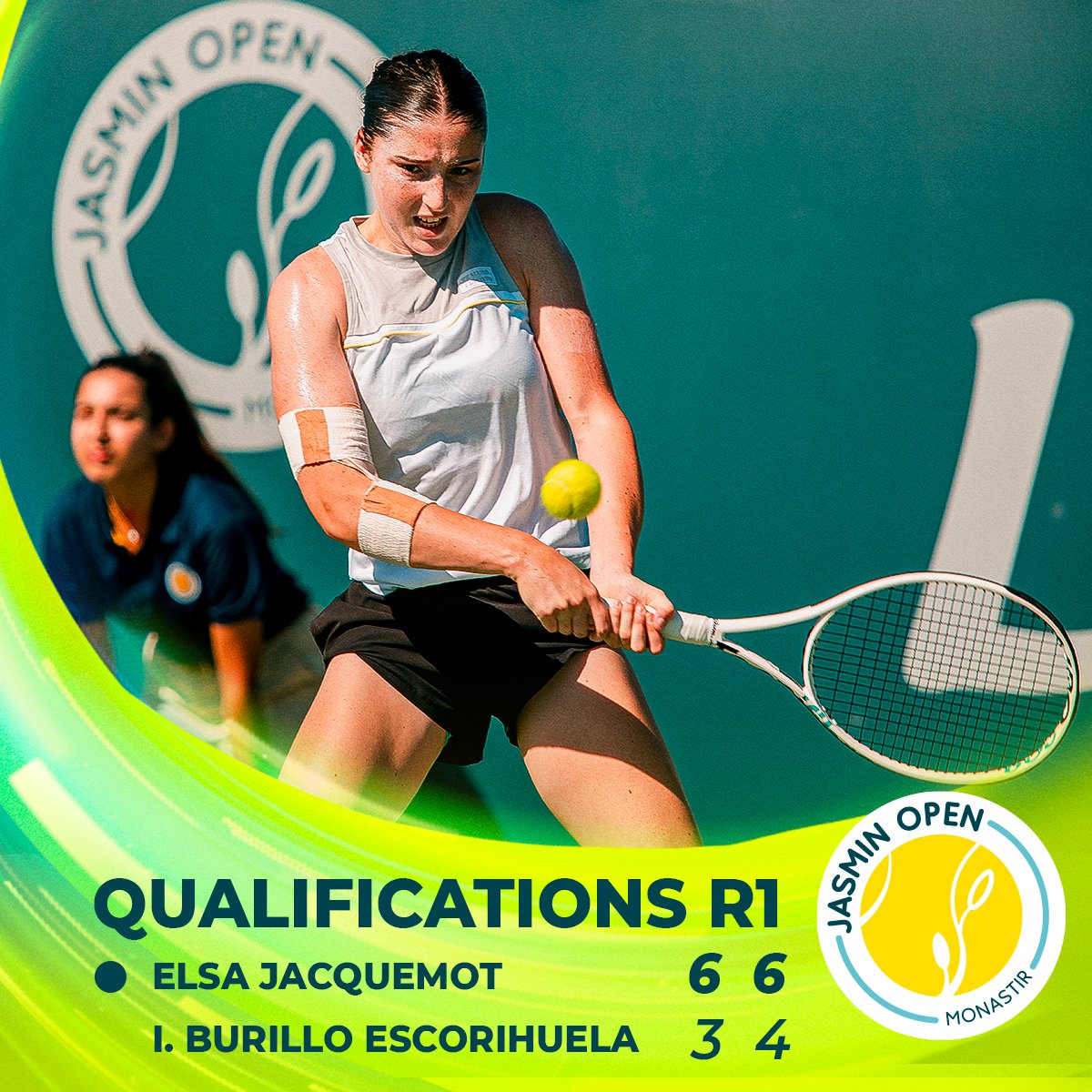 Jasmin_open's tweet photo. Elsa Jacquemot, the 3rd french winner of the day https://t.co/5LyBh49KE2