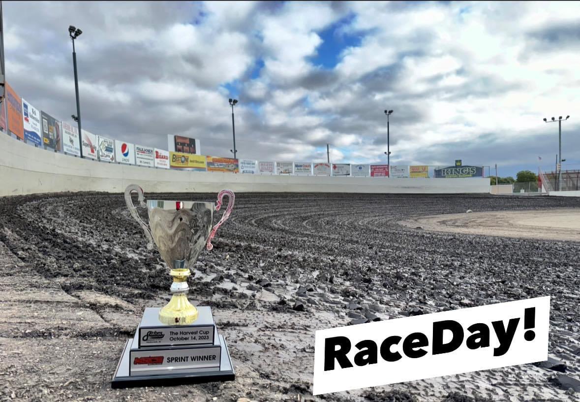 Today! SEASON FINALE-The Harvest Cup MSCS Sprints $8,000 to win & MMSA Mini Sprints! This event is sponsored by Lucas Oil Centers. Hot Laps 5 PM Racing 6:30 PM Central Adults $25 Students (ages 13-18) $20 Kids 12 & Under are FREE Cash only Pit Pass $30 Pit gate opens @ 2:30