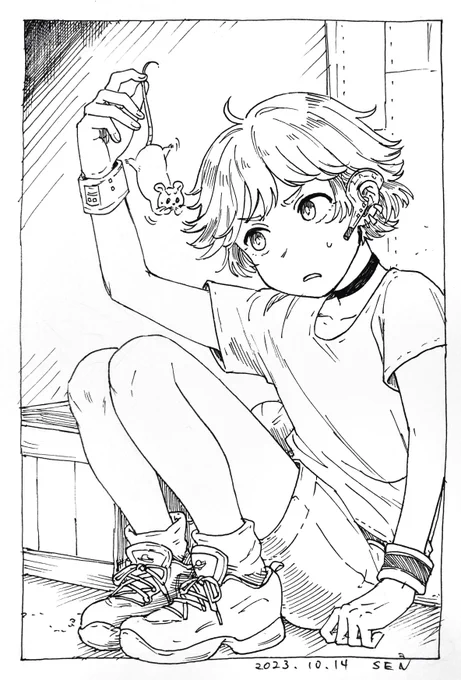 「おまえ、スパイだな?」
#inktober #inktober2023 