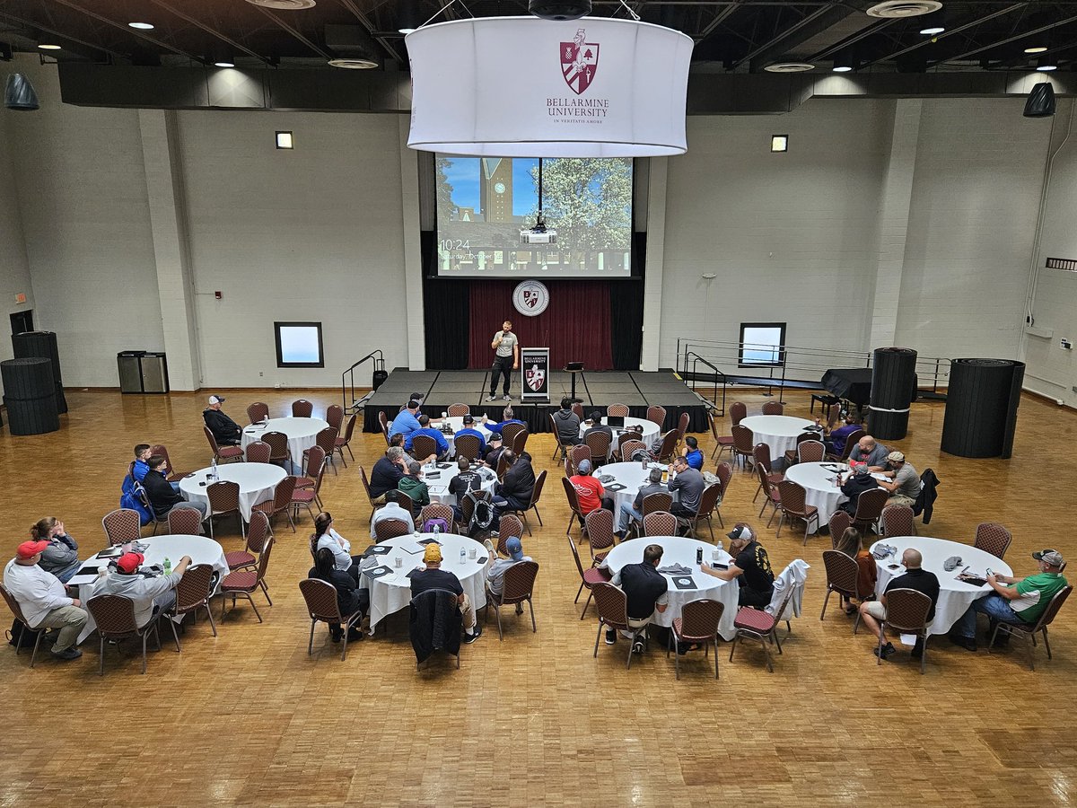 Thank you <a href="/BUKnightsWre/">Bellarmine Wrestling</a> for hosting our annual fall coaches clinic!