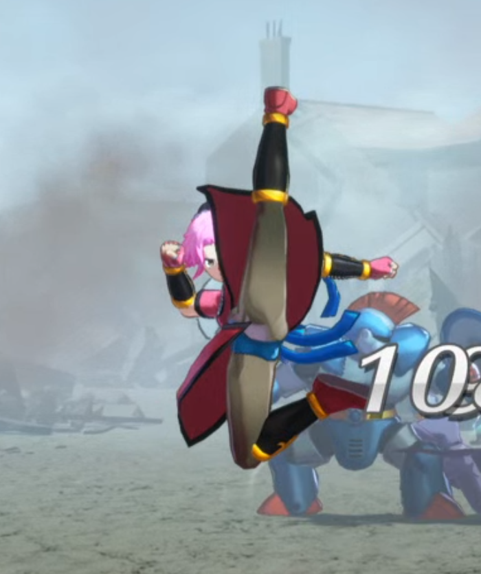 Xp7QagMa5djM2qj's tweet image. インフィニティストラッシュ、マァムちゃんがアニメのザムザ戦で見せてくれた「カカト落とし」まで再現！
すごく嬉しい！
※再現しているのは他にも多数！
本当にすごいぞ！
#InfinityStrash