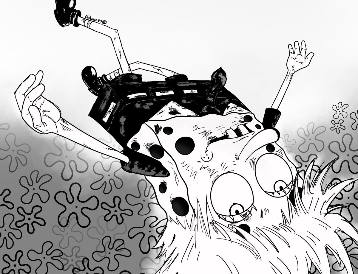 gcheese87's tweet photo. #gojo #spongebob #jjk #JujustuKaisen #jjkfanart #GojoSatoru https://t.co/yT4rjVcWnM