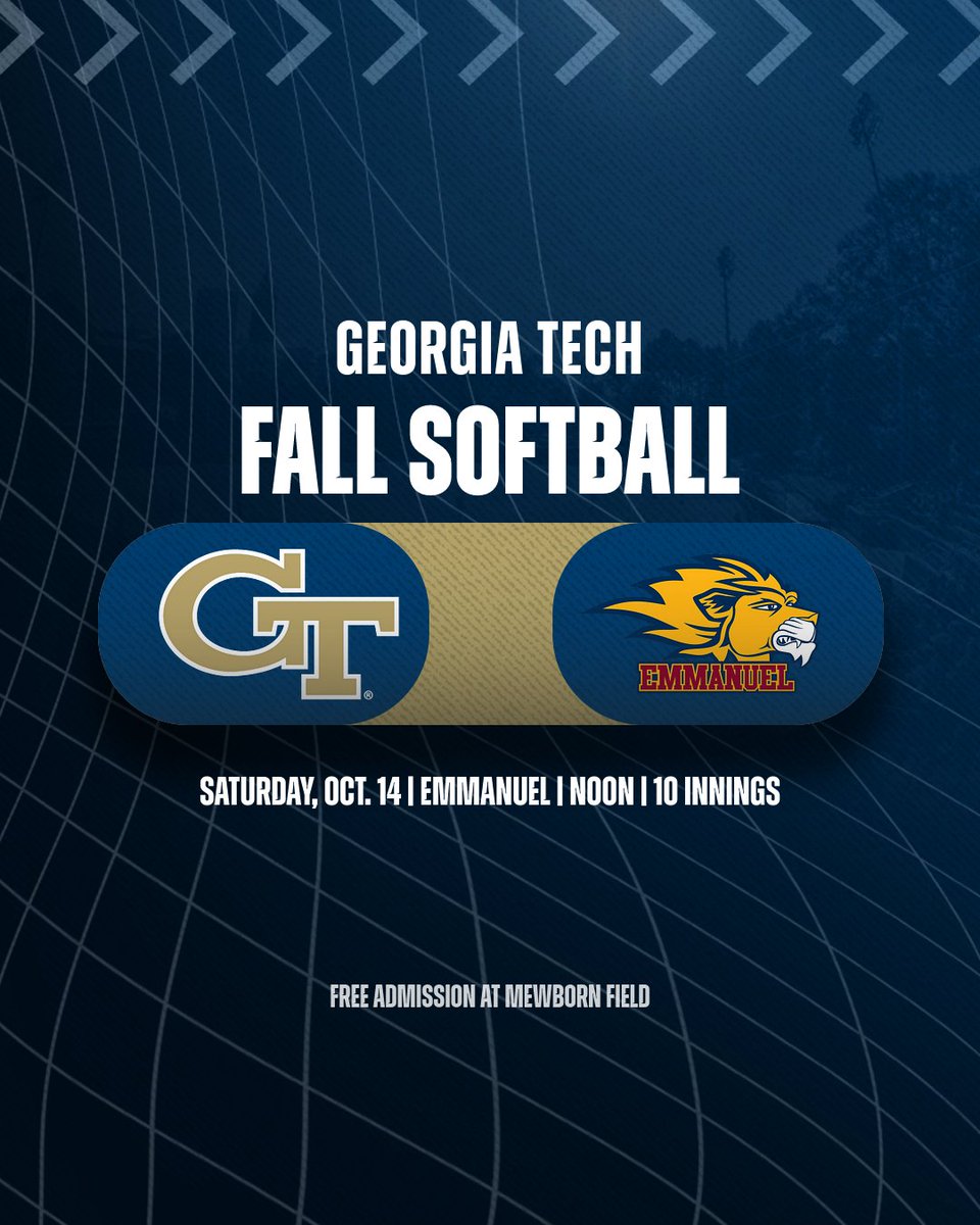 Fall ball finale 🐝 🆚 Emmanuel 🥎 🔟 innings ⏰ Noon 📍 ATL 🏟️ Mewborn Field 🎟️ Free admission #StingEm x #BeGold