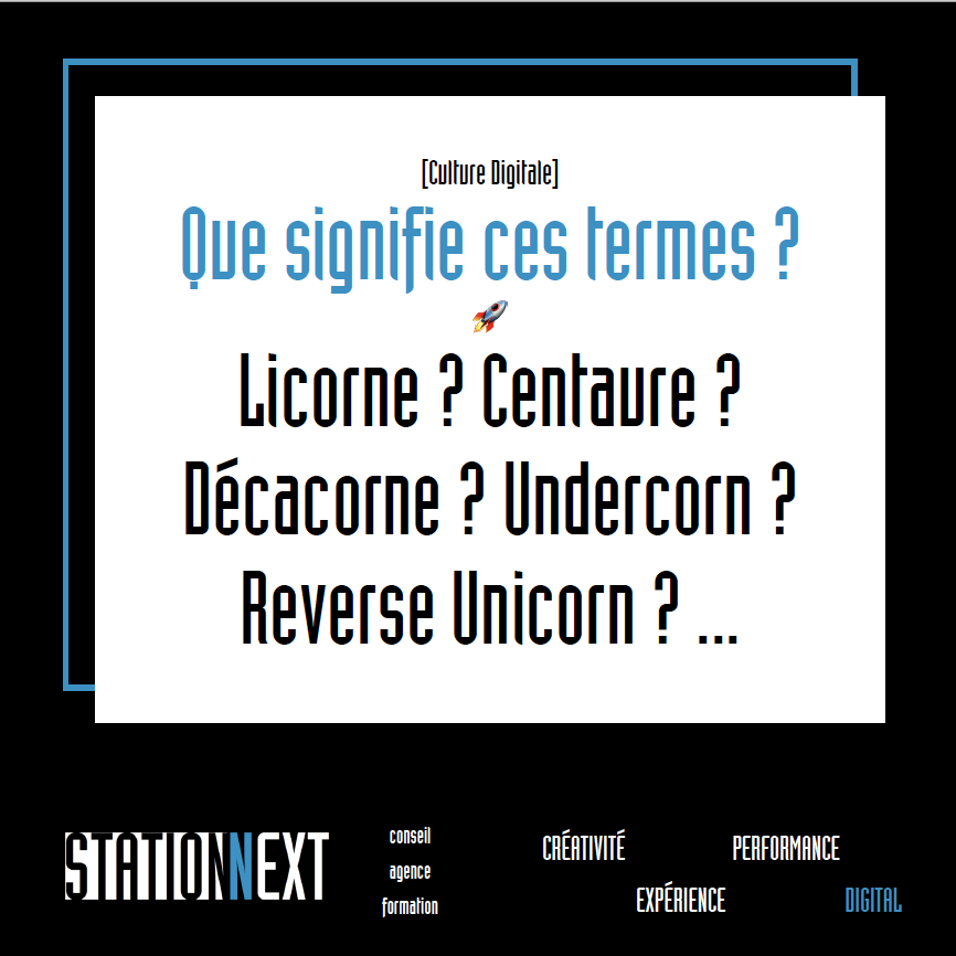 stationnext's tweet photo. 🚀 [CULTURE DIGITALE] Licorne ? Pentagone ? Undercorn ? Centaure ? Petit glossaire de la performance des startups...
https://t.co/CuqKw6Uv9M https://t.co/Bch7UAJQmI