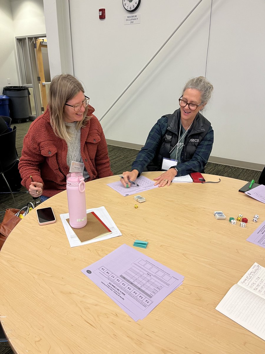 Dice games that help with fluency of facts are even fun for adults! ⁦<a href="/JBayWilliams/">Jennifer BayWilliams</a>⁩ ⁦<a href="/IowaMathTeach/">Iowa Math</a>⁩