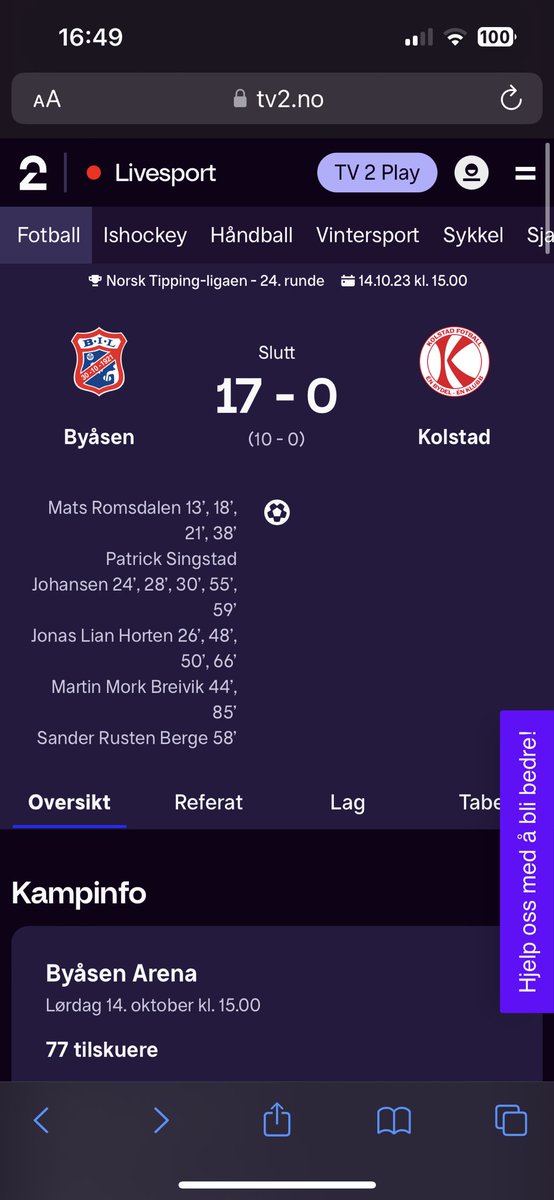 EinarTornquist's tweet photo. Norsk 3. div ❤️ https://t.co/jf2EsZCozq