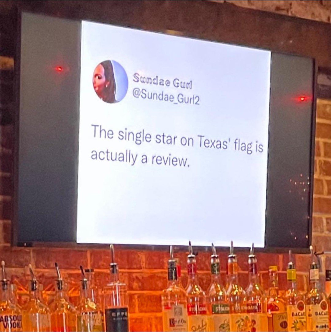 SundaeDivine's tweet photo. Friend in Austin was at a bar and saw this. https://t.co/maeuWYpjPV