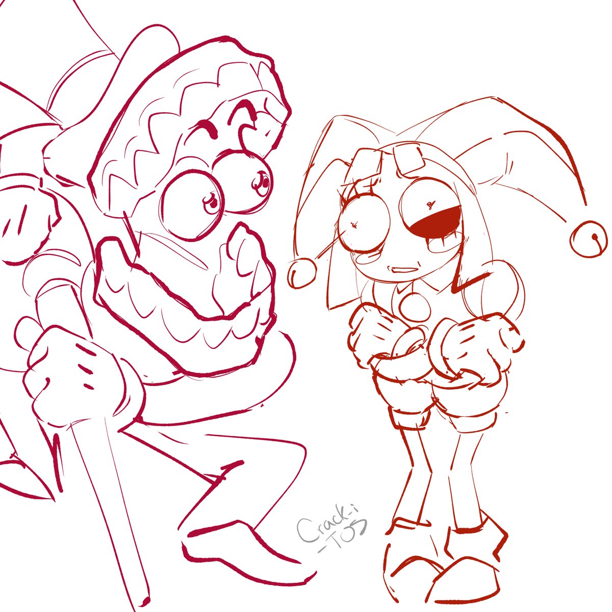 crackitoes's tweet image. Some doodles of The Amazing Digital Circus
#TheAmazingDigitalCircus #theamazingdigitalcircusfanart #jax #Pomni #TADC