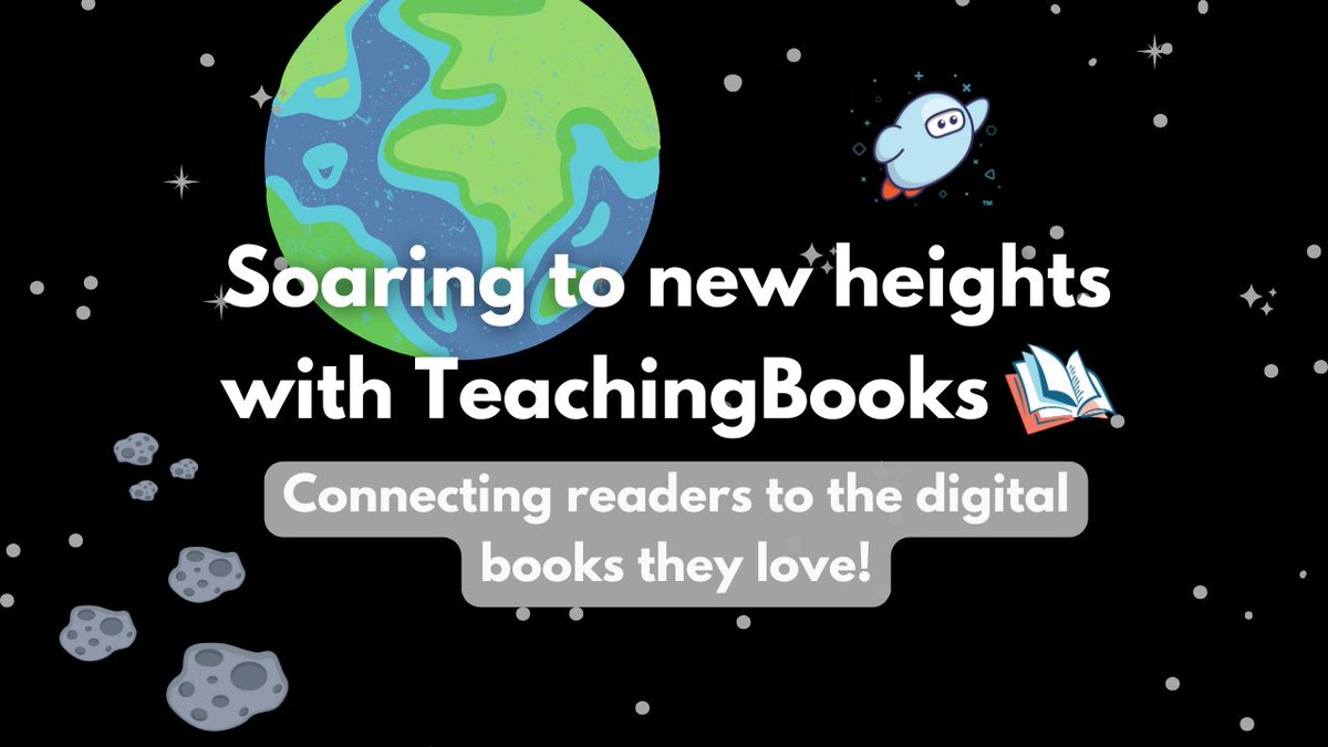 Soaring to new heights with <a href="/teachingbooks/">TeachingBooks</a> 🚀 Our newest YouTube video has tips and tricks to help you connect readers to the #ebooks and #audiobooks they love! Watch now: bit.ly/45wquOg