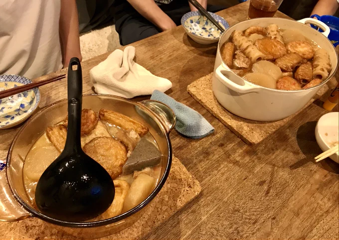 妹宅で鰹の藁焼きとおでんをご馳走になってきたデザートの杏仁豆腐も美味しかったしミモザちゃんはやっぱり可愛かった