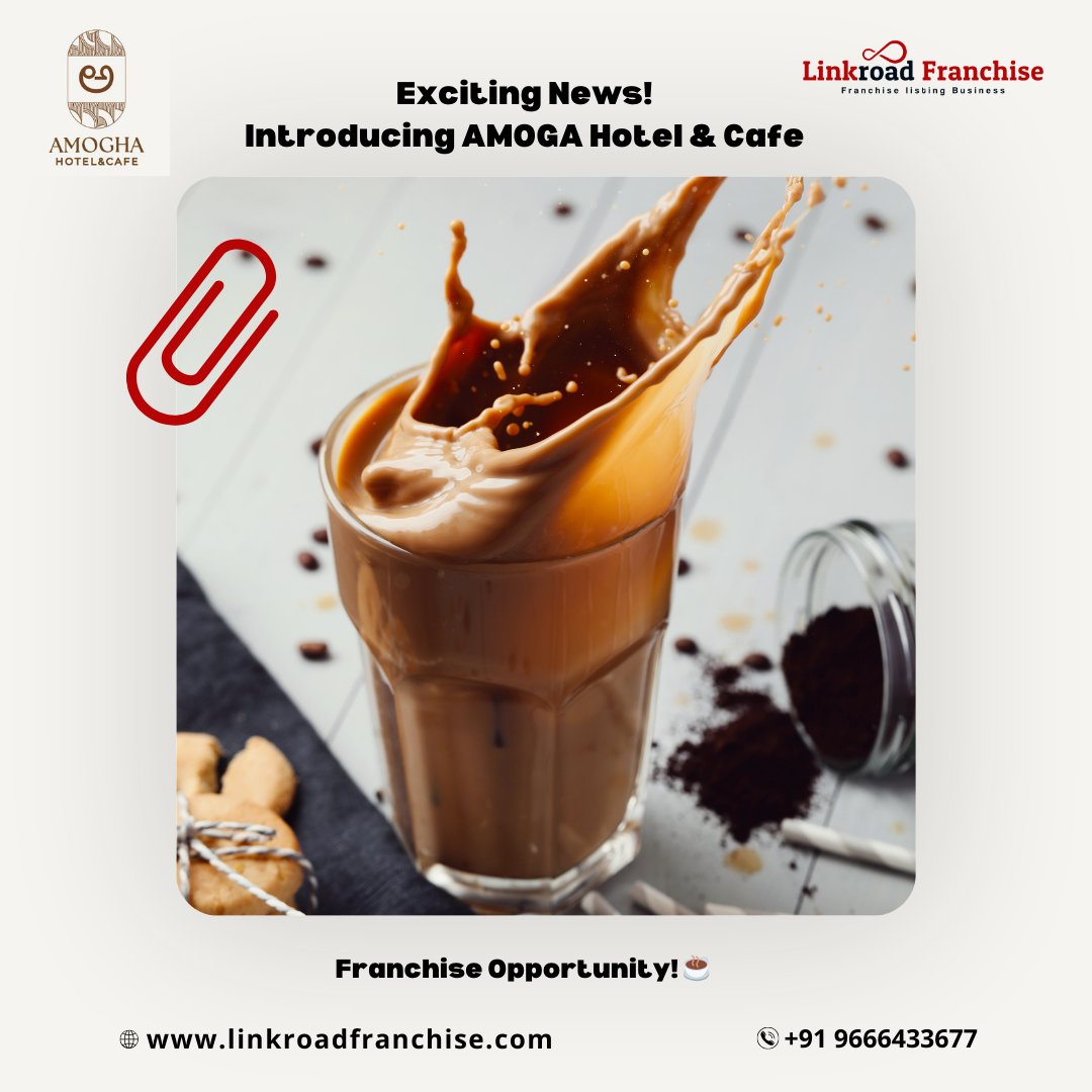 LinkroadF25360's tweet photo. 🍵 Tea Lovers Rejoice! Franchise with AMOGA Hotel &amp; Cafe! 🌍☕

Unveil the world of exceptional tea with AMOGA. Our franchise opportunity is calling all tea enthusiasts and aspiring cafe owners.  DM for franchise details. #AMOGAFranchise #TeaBusiness #linkroadfranchise https://t.co/CU4P8Ltdy6