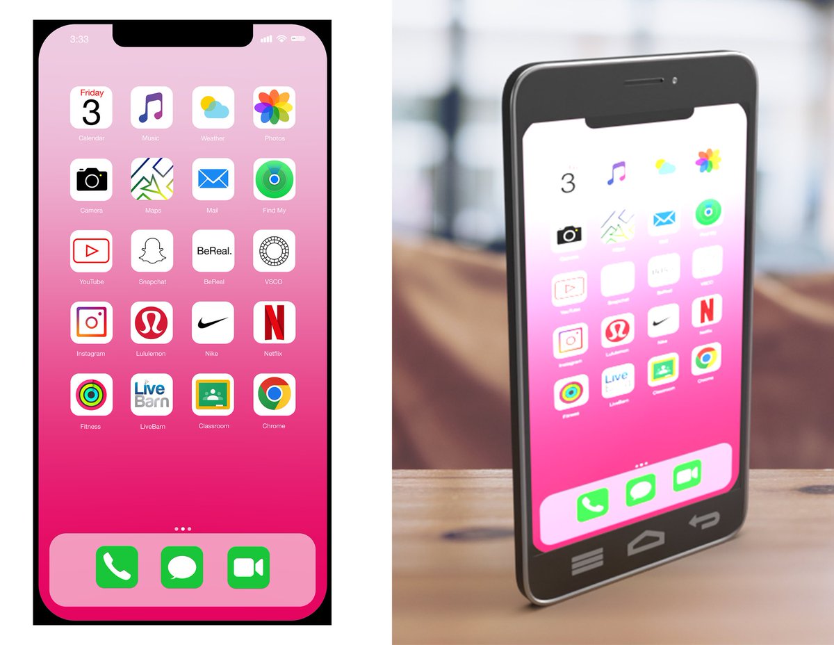 facebook.com/10008234232765…
Geneseo’s Graphic Design Class spent time learning about UI design and how it’s a rapidly growing career path. Students fully embraced the challenge designing the background wallpaper and 9 original icons. The others are actual app logos.