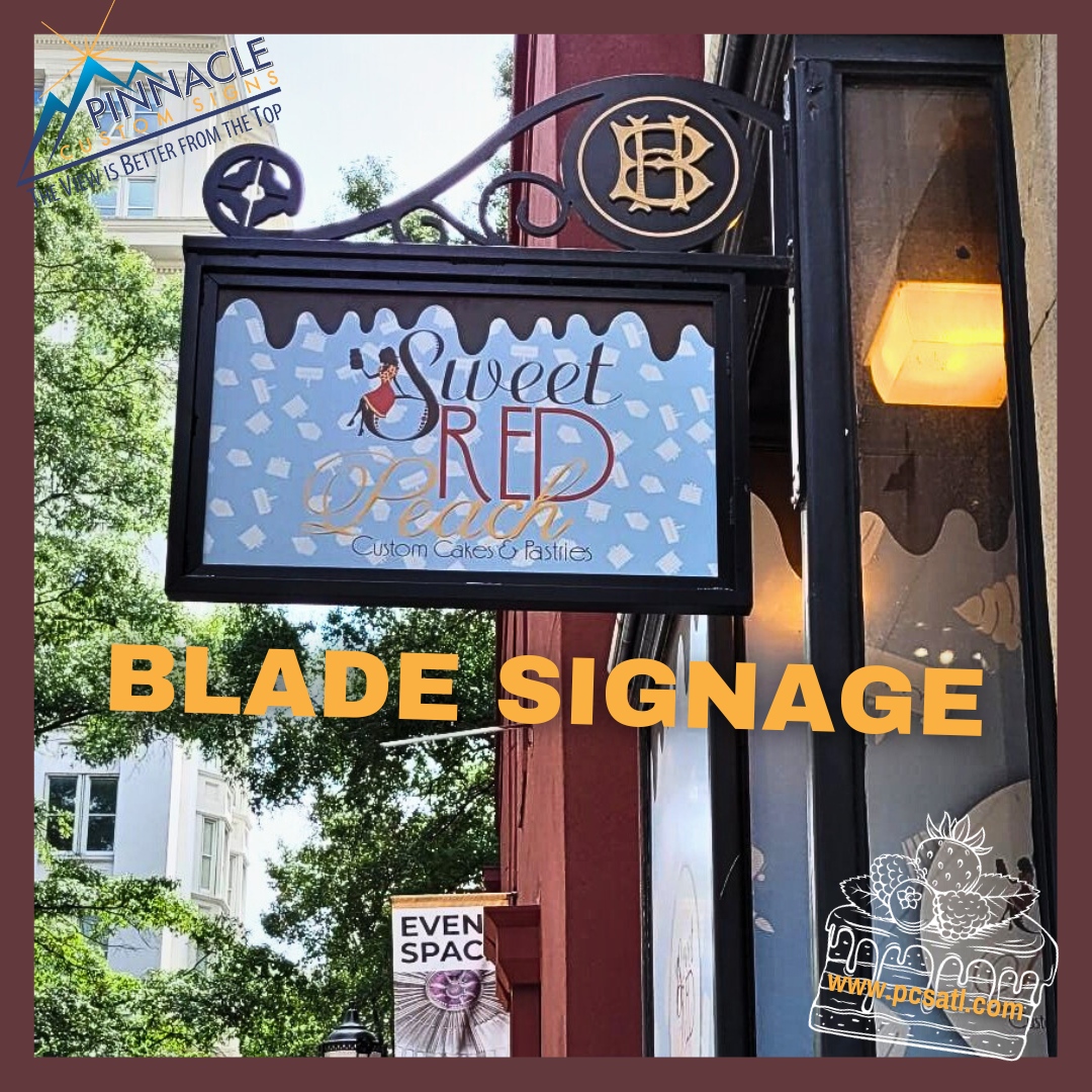 PinnacleCstmSgn's tweet image. Designed to elevate street-side allure and draw immediate notice, blade signs offer an excellent choice for businesses seeking to set themselves apart. They effortlessly capture the attention of passersby. #betterfromthetop #signs #bladesigns #signshop #customsignshop