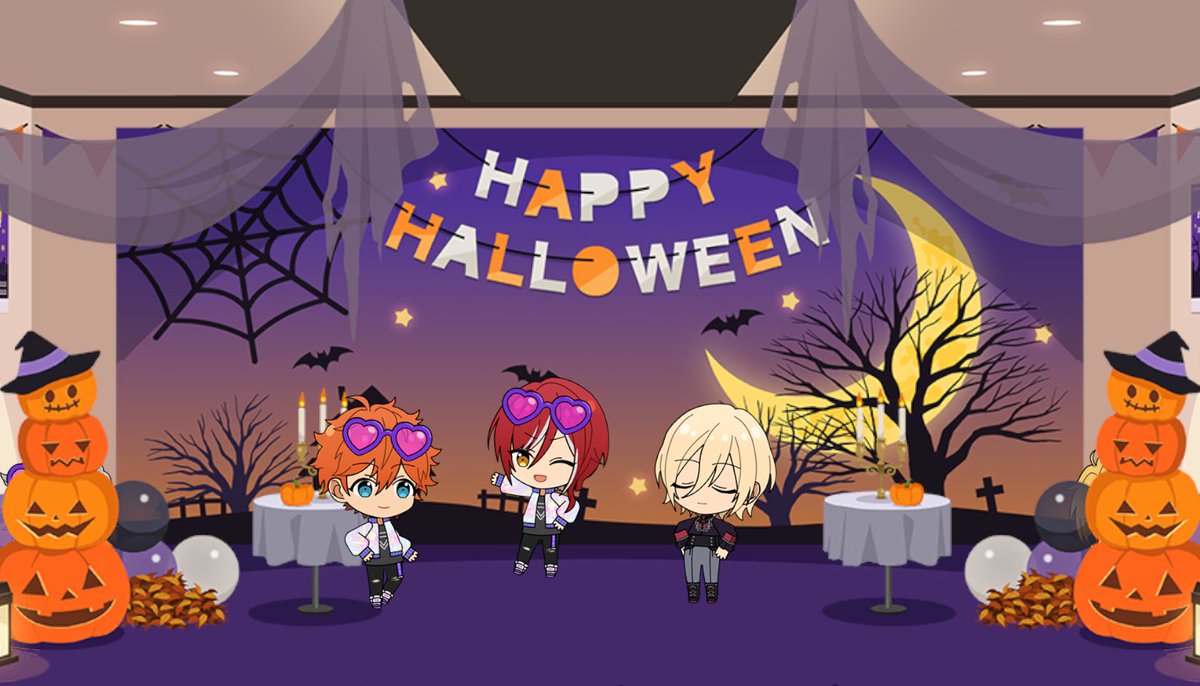 ryo_manami's tweet photo. Trick &amp; Treatなアイドルたちの
仮装パーティーを撮影！📷🎃

今日は【合計3人】のアイドルの撮影に成功したよ💫

#あんスタハロウィン2023 #あんスタ https://t.co/xJR7miheMt