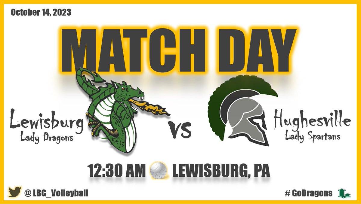 LBG_Volleyball's tweet photo. IT’S MATCH DAY!!

🆚 Hughesville Lady Spartans
🕟 12:30 PM
📍 Ashkar Elementary School
350 South Broad Street, Hughesville, PA

#Team1 🏐 | #GoDragons 🐉 https://t.co/L44GdIOkDB