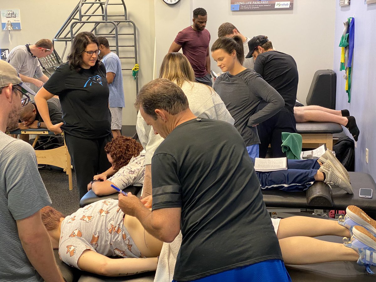 DrB_Forbes's tweet photo. Day 2 of DN-2 in Charlotte, NC is underway! Over 30 driven clinicians leaning highly skilled Dry Needling techniques to optimize their patient care and outcomes!
#AAMT #Osteopractor #DryNeedlingInstitute #CertDN #BestEvidenceBestPractice
@Osteopractor @PaulBliton @PatrickGorby https://t.co/M51xRjSMy7