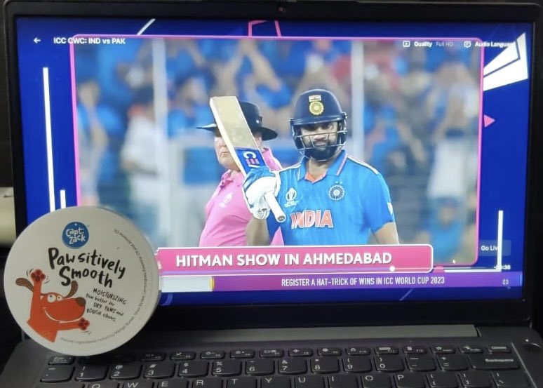 captainzackIN's tweet photo. Smooooth like Butter 😎 

 #SmoothWin #INDvPAK #RohitSharma   #TeamIndia https://t.co/ee9M7ocUCt