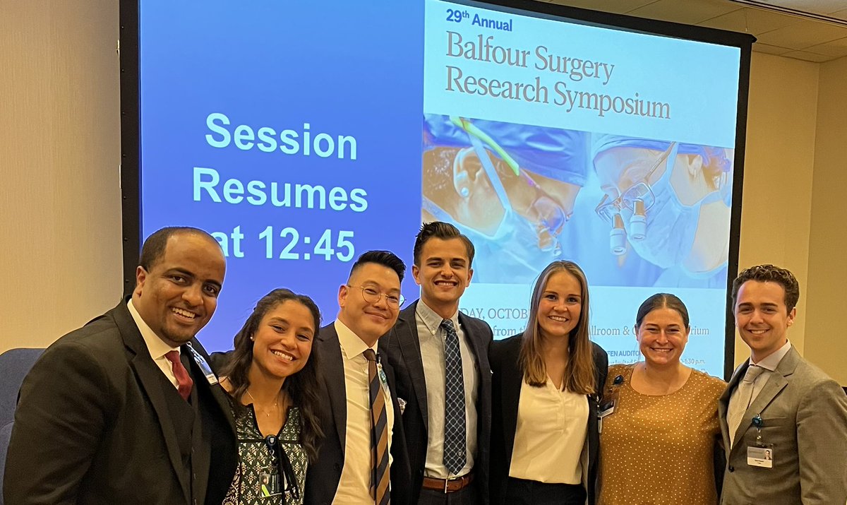 Tim Rengers (@timrengers) on Twitter photo Grateful to present @drsuswarner lab data at the 29th Annual Balfour Research Symposium, yesterday! <a href="/MayoClinicSurg/">Mayo Clinic Department of Surgery</a> Grateful to present @drsuswarner lab data at the 29th Annual Balfour Research Symposium, yesterday! <a href="/MayoClinicSurg/">Mayo Clinic Department of Surgery</a>