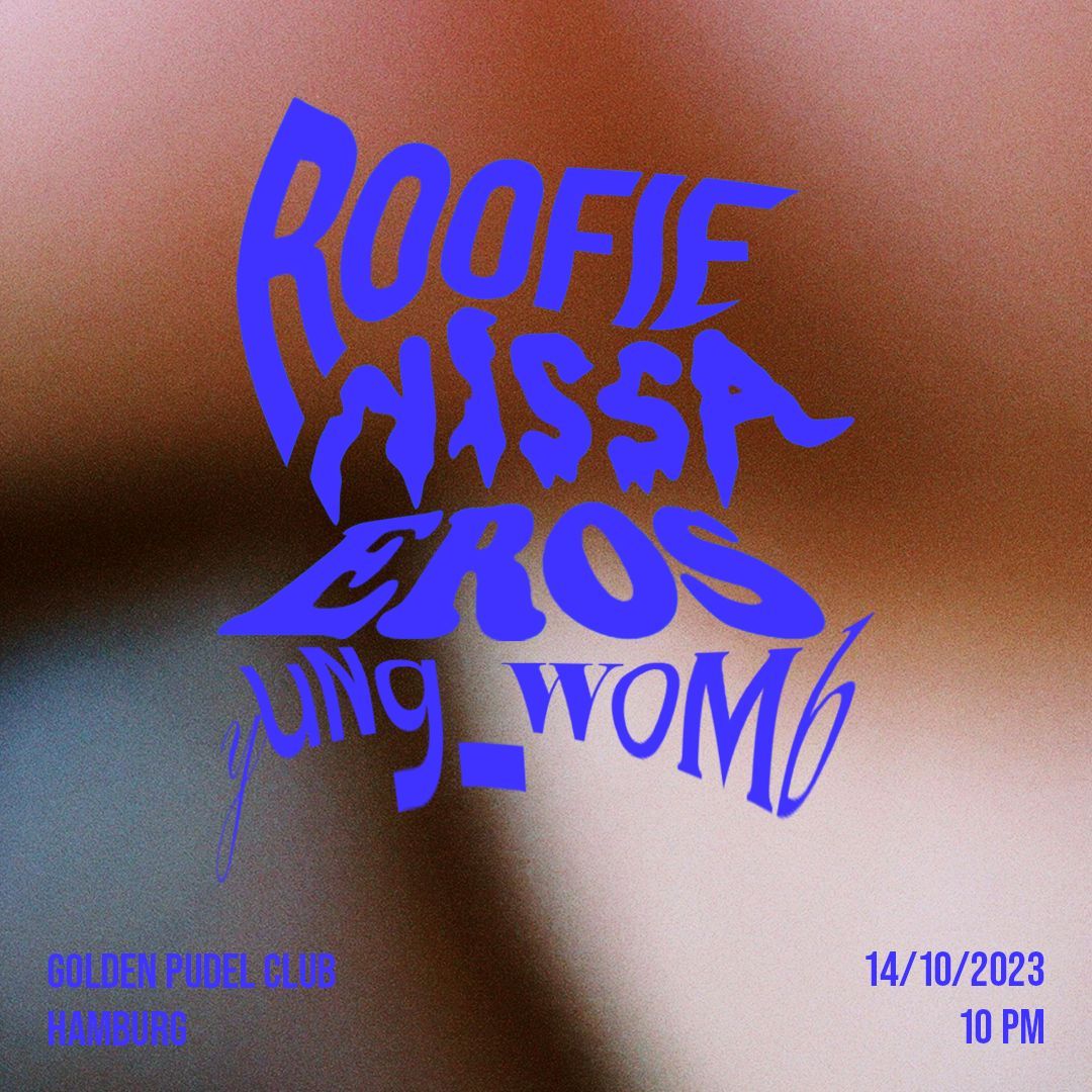 Heute @ #goldenpudelclub:

EROS, Roofie, Nissa 
&amp; yung_womp (SLIC Unit)

Genres: Jersey Club, Gqom, 
Baile Funk, Latin Bass, 
Kuduro