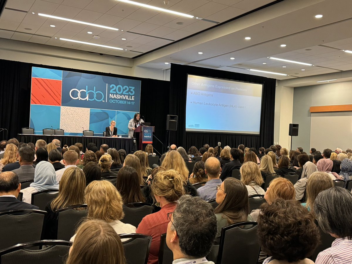 dny17's tweet photo. Busy first lecture at AABB #AABB #transfusionmedicine https://t.co/5Ovfxd4Dkx