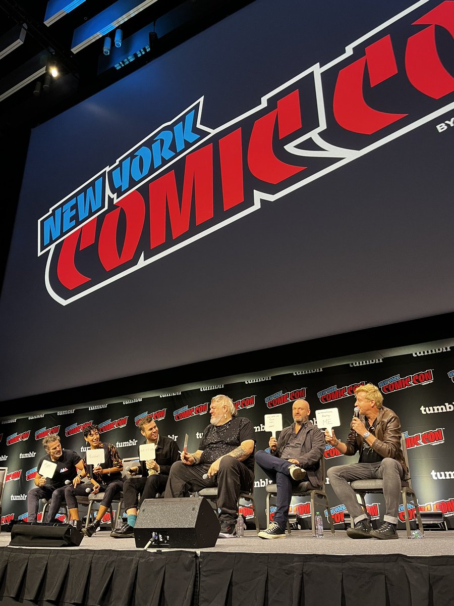 NY_Comic_Con's tweet image. RHYS DARBY
& MATTHEW MAHER
& KRISTIAN NAIRN
& NATHAN FOAD
& VICO ORTIZ
& CON O'NEILL
& #NYCC 🖤