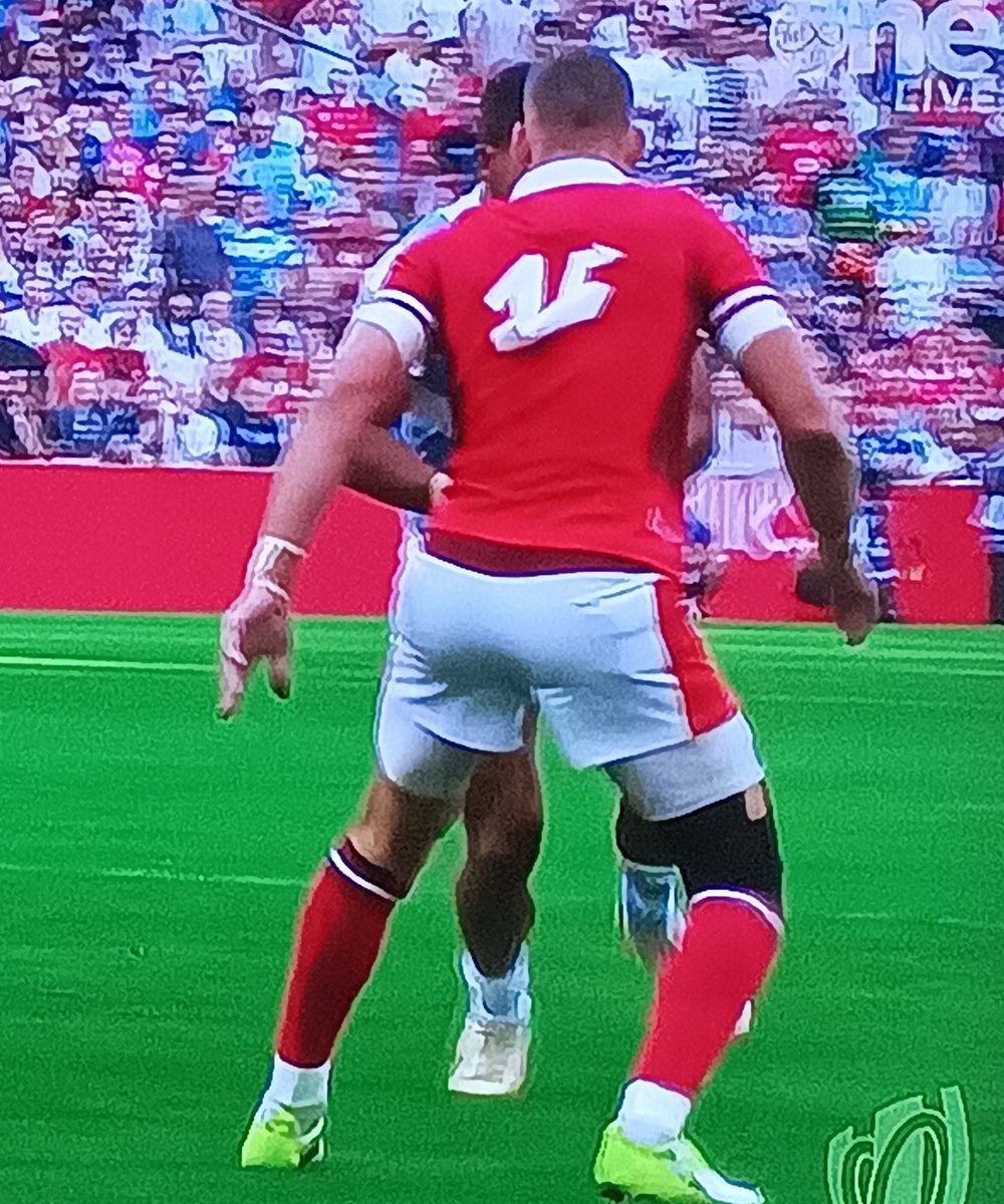 DonallCCourtney's tweet photo. The numbers on the Welsh jerseys hanging on for dear life

 #WALvARG https://t.co/NxOwqTjwqw
