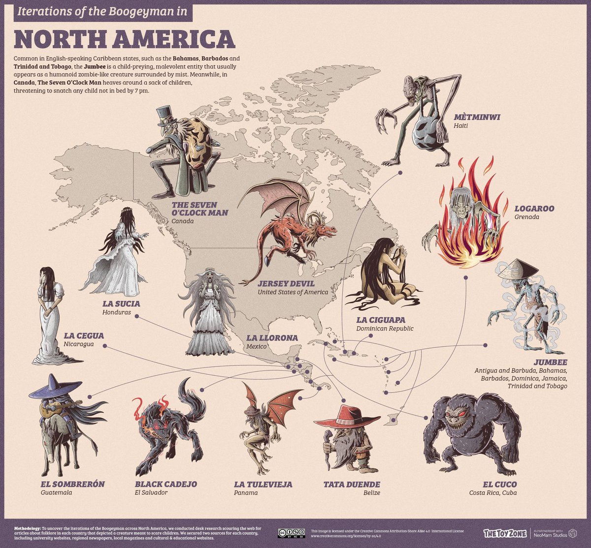 theepicmap's tweet photo. Iterations of the boogeyman in (almost) every country https://t.co/wA3aQ1OxiE