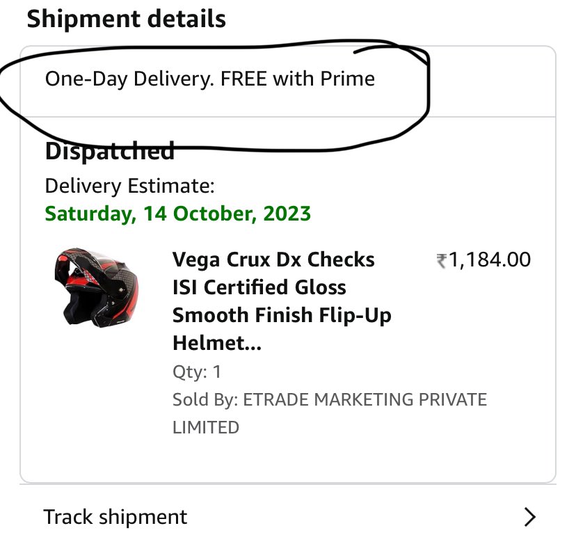 teja_satheesh's tweet photo. @amazonIN One day delivery, same day delivery, two days delivery . All are corporate scams . The delivery guy never even called me and also he didn’t pick the phone . I am not able to cancel the order too . Good keep it up . I am afraid of placing big orders like iPhone and expensive ones https://t.co/eejiWD5yal