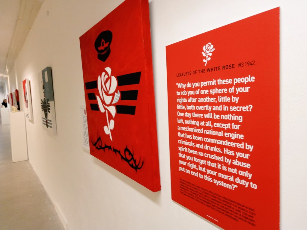 Powerful show #warningsigns  @Edin_Palette by <a href="/lennonart1/">Alan Lennon</a> featuring Constructivist-inspired visual and poetic political  commentary .