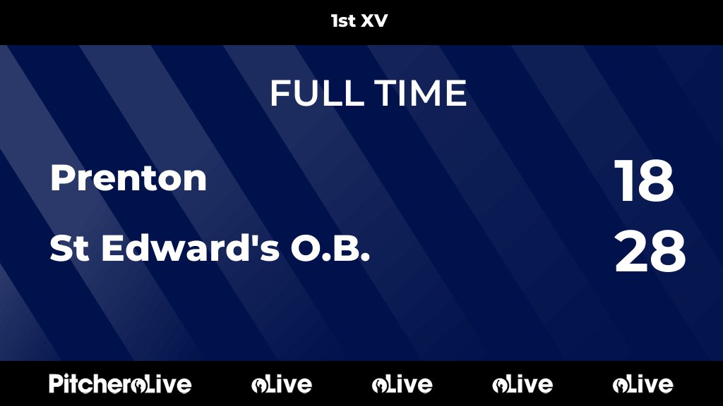 StEdwardsOB's tweet photo. FULL TIME: Prenton 18 - 28 St Edward's O.B.
#PRESTE #Pitchero
https://t.co/jpmxutSiwk https://t.co/3f3uivAqmv