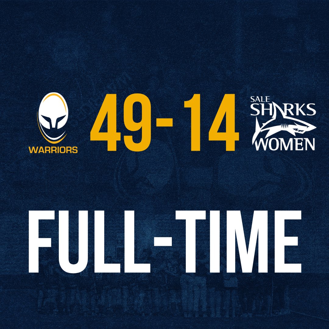 FULL TIME!!! ⚔️49-14🦈 Well Done Warriors #WeAreWarriors #WORCSvsSALE