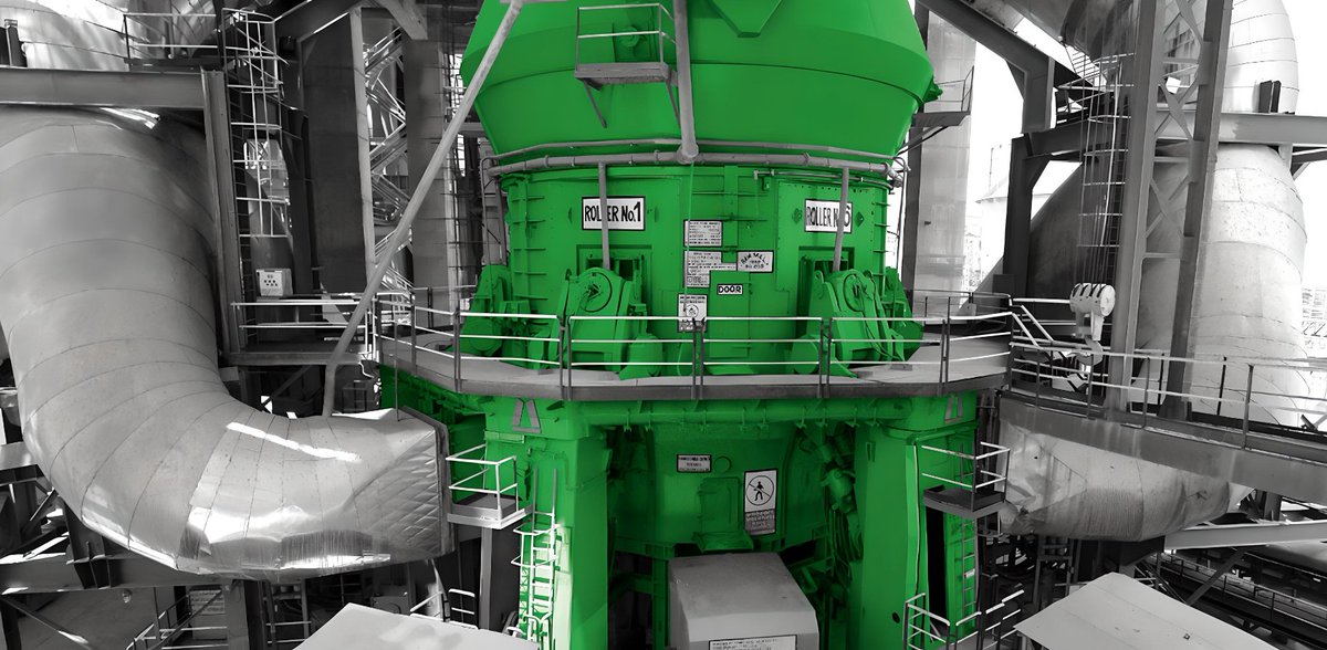 LoescheGroup's tweet photo. 🌱 The Trend is Green Efficiency: Our robust #verticalrollermill for #rawmaterials embodies our motto, "Experience is the best foundation for innovation." By continuing to advance our milling #technology with greener processes, we contribute to a #resourceefficient future. https://t.co/5o2OfpnfRW
