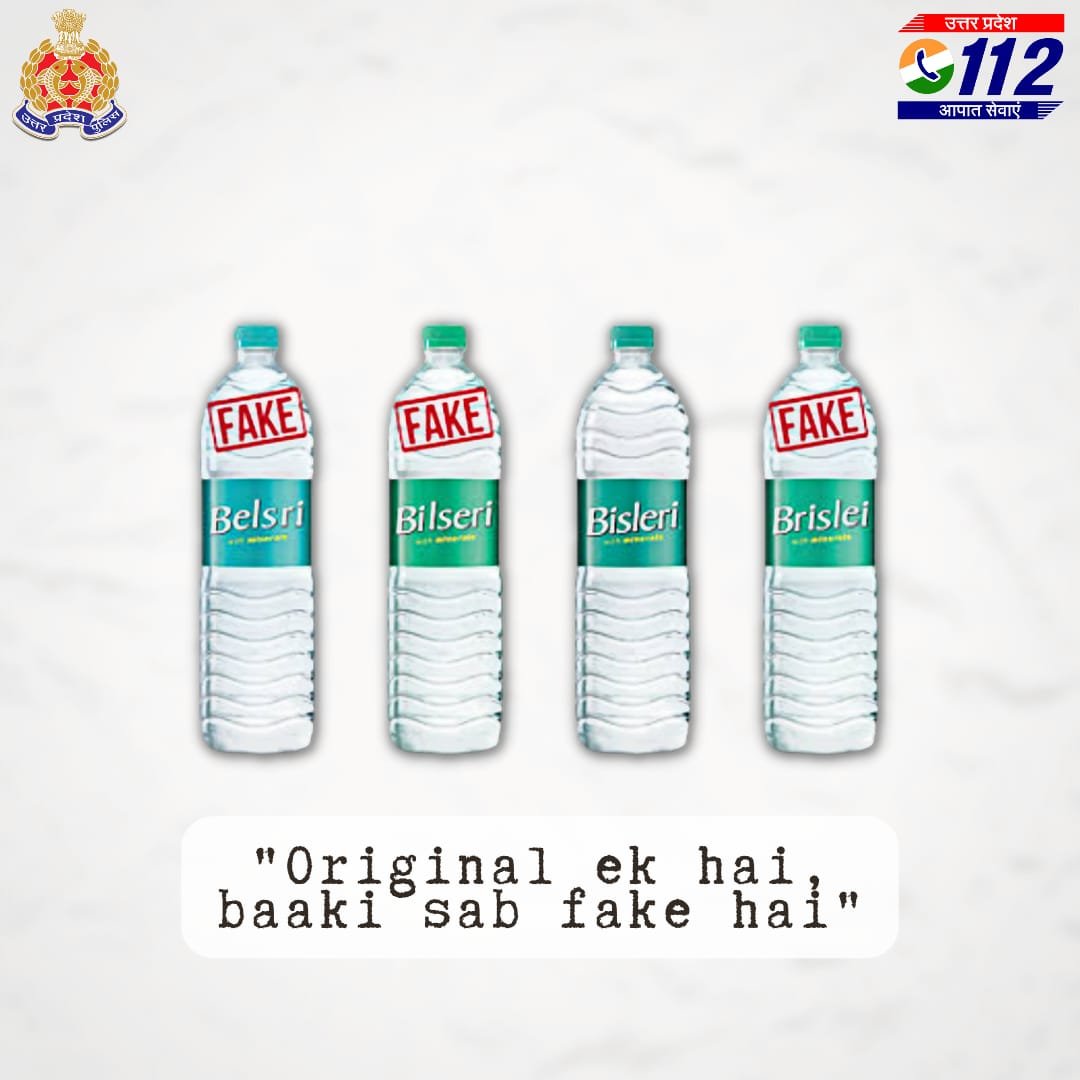 Uppolice's tweet photo. 'Quench your thirst for authenticity' 

Don't be duped by tricky labels, be a savvy consumer &amp; spot the real deal from 'knock'-offs.

#MissionGraHAQ
#ConHaiVo https://t.co/DAmK1ZmhoG