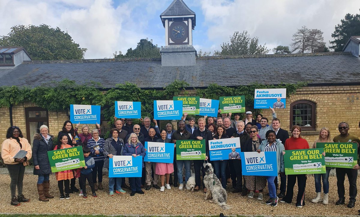 A huge thank you to all our teams helping out in the by-elections today. We @conservatives have: ✅ the best candidates in @FestAKINBUSOYE in Mid Beds and Andy Cooper in Tamworth ✅ the best policies - like protecting our Green Belt ✅ the most enthusiastic activists!