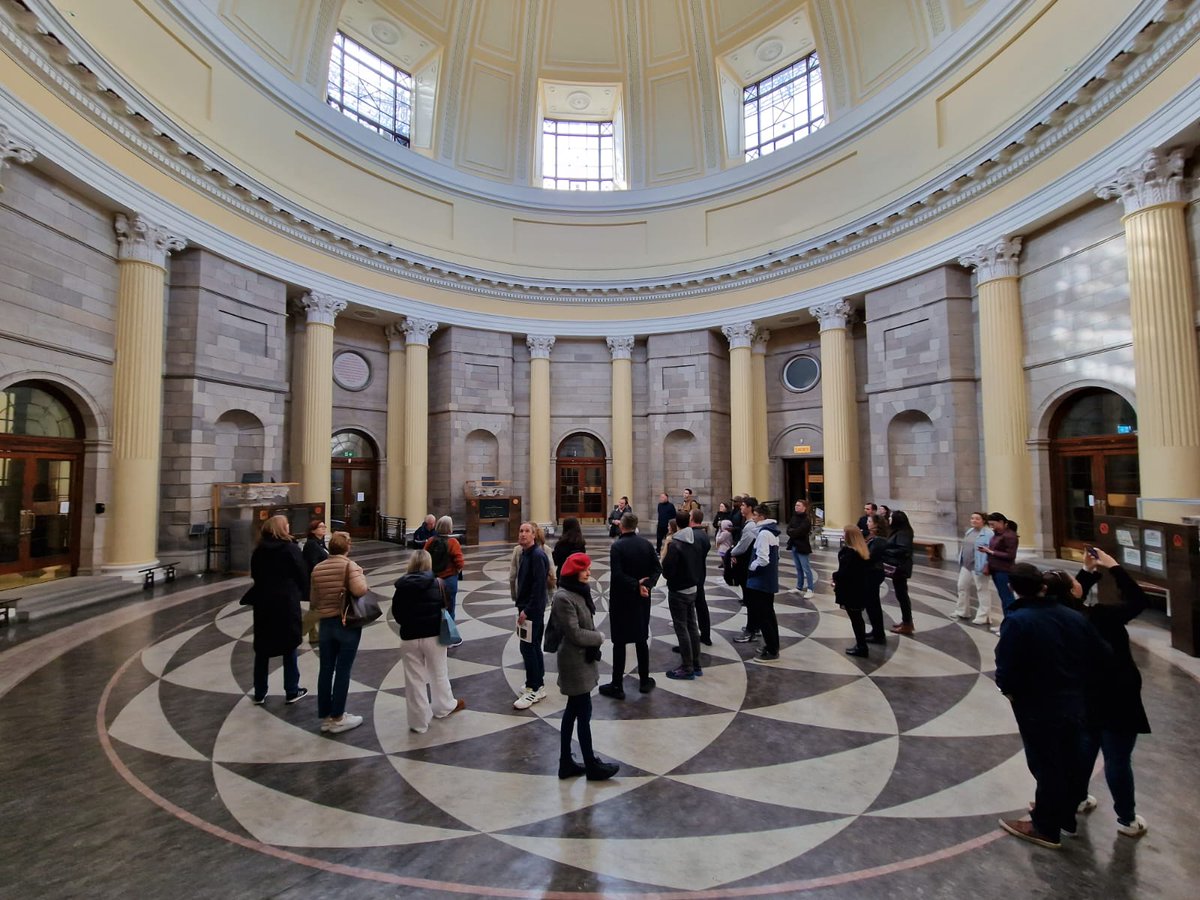 The Round Hall of the Four Courts, one of the most impressive architectural spaces in the country, that never fails to impress first-time visitors.

We invited people to come in today for #OpenHouseDublin - but you can visit it on any working day.
