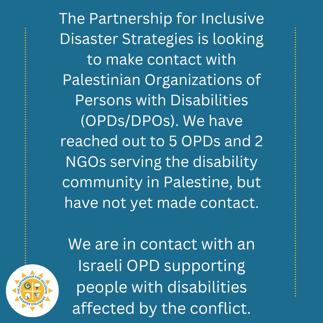 The Partnership for Inclusive Disaster Strategies tweet media