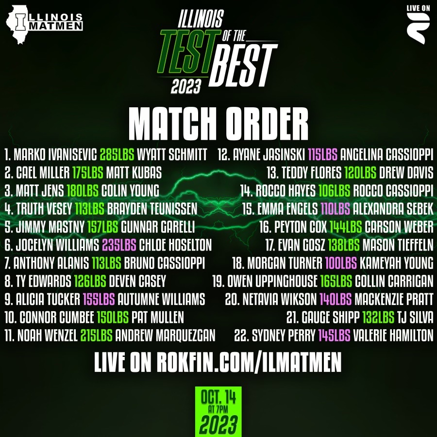TONIGHT!
Wrestling starts at 6:30pm CST.
@wintrustsportscomplex 

LIVE Stream here 👇
rokfin.com/stream/40144/T…