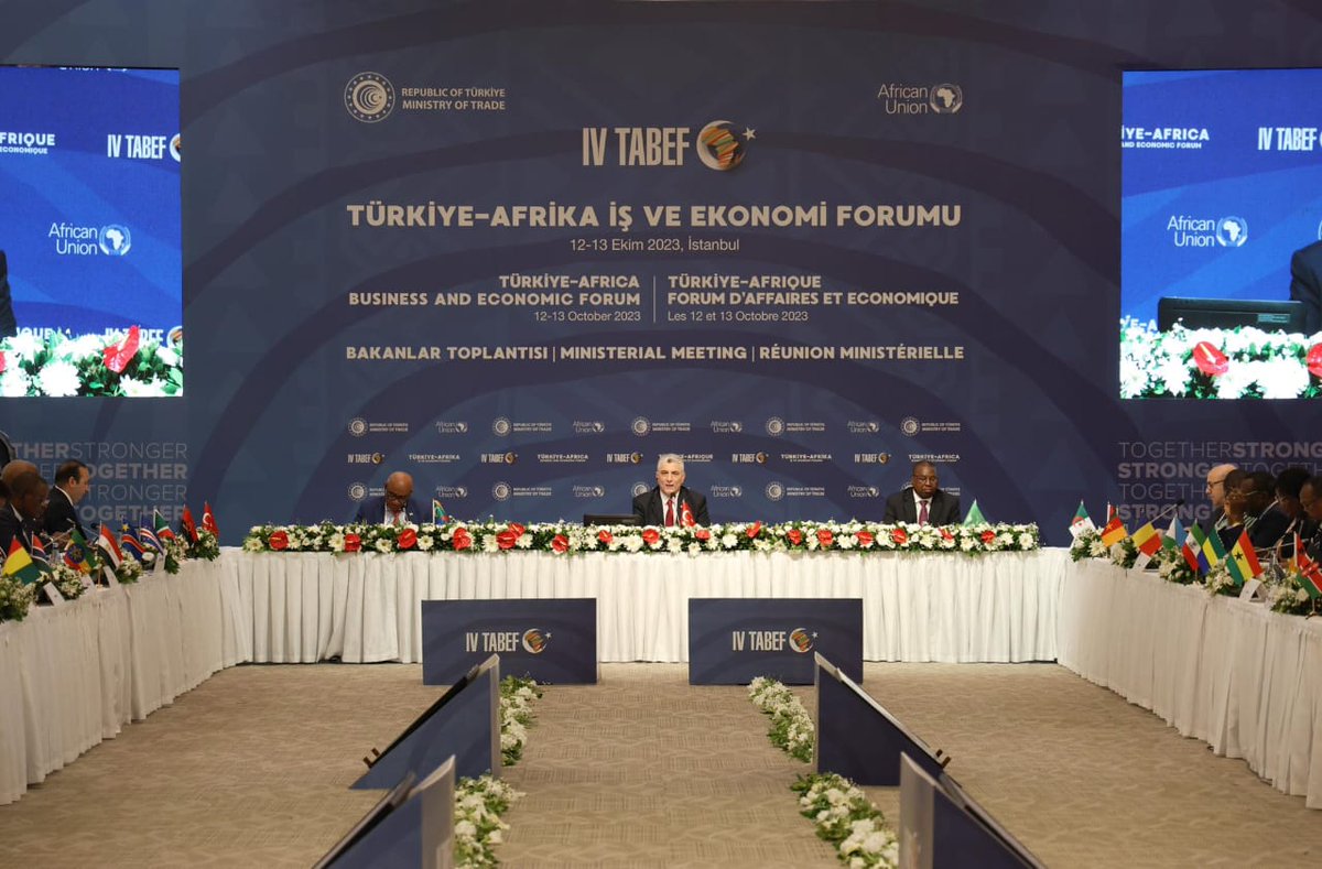 RwandaTrade's tweet photo. The two day Türkiye-Africa business economic forum ended today with more commitment to strengthen trade relations through the wider #AfCFTA framework. 
#TABEF2023 https://t.co/eRlICCC4da