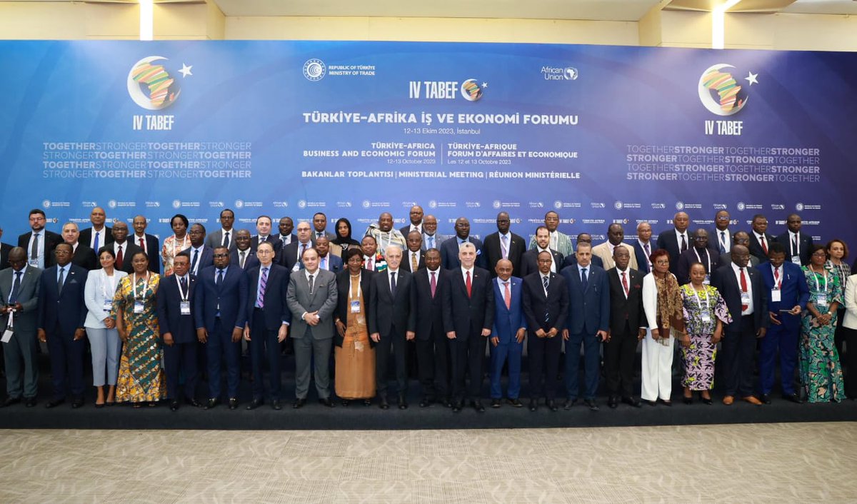 RwandaTrade's tweet photo. The two day Türkiye-Africa business economic forum ended today with more commitment to strengthen trade relations through the wider #AfCFTA framework. 
#TABEF2023 https://t.co/eRlICCC4da
