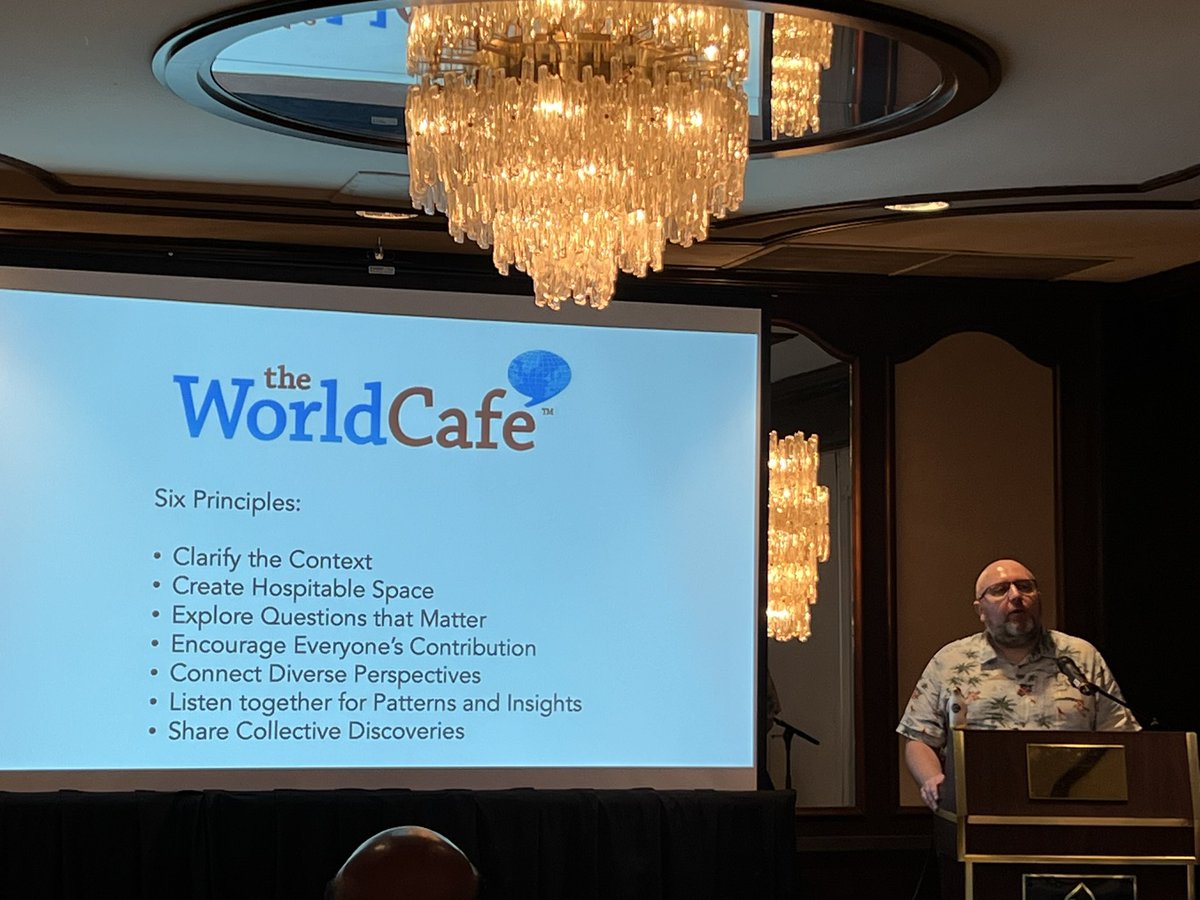 Kicking off Day 2 of GO_GN10 with @philosopher1978 &amp; The World Cafe Method #gogn